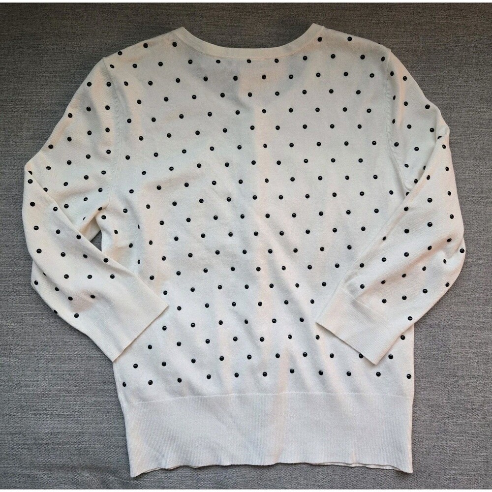 White House Black Market Ombre Polka Dot Embellished Cardigan – Size S NWT - Picture 6 of 10
